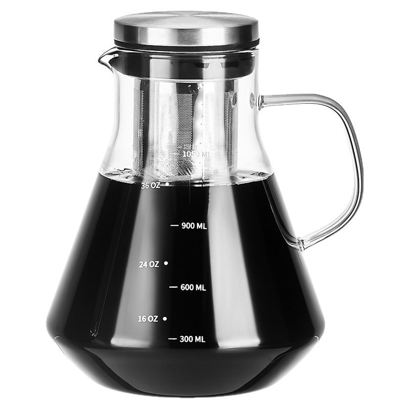Carafe à café en verre gradué