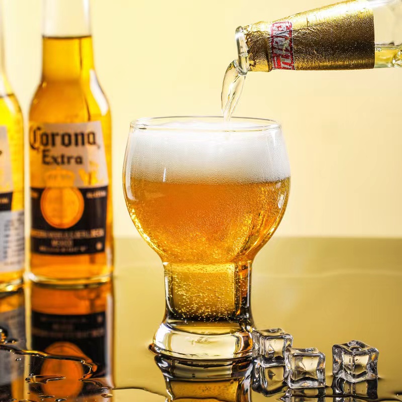 Chope à bière en verre cristal