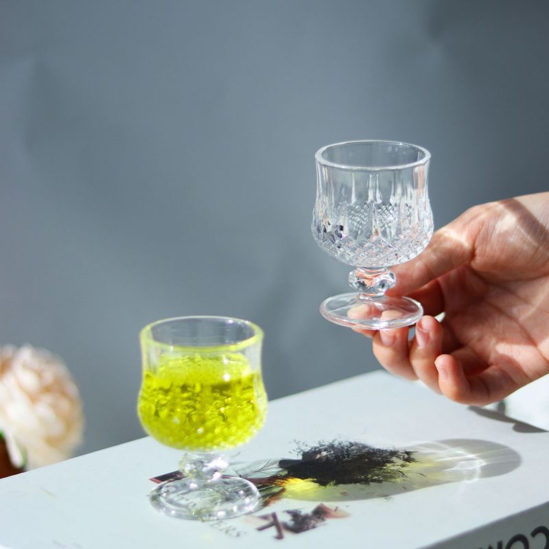 Verre à cocktail en verre gaufré