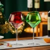 Verre à vin rouge en verre coloré de luxe de style européen