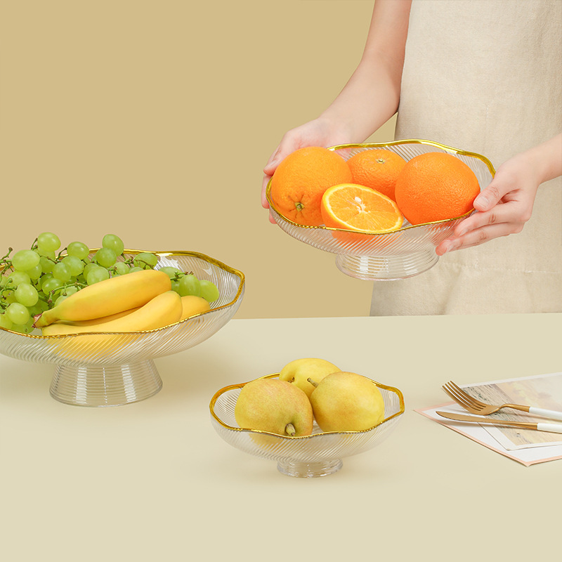 Grand bol à fruits en verre