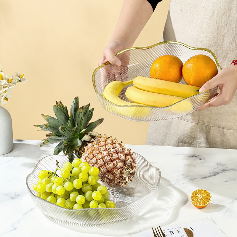 Assiette à fruits en verre série Flower Language