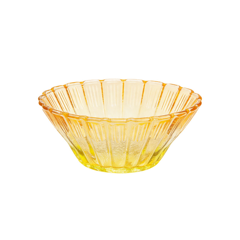 Bol à salade en verre pétale dégradé pour un usage domestique