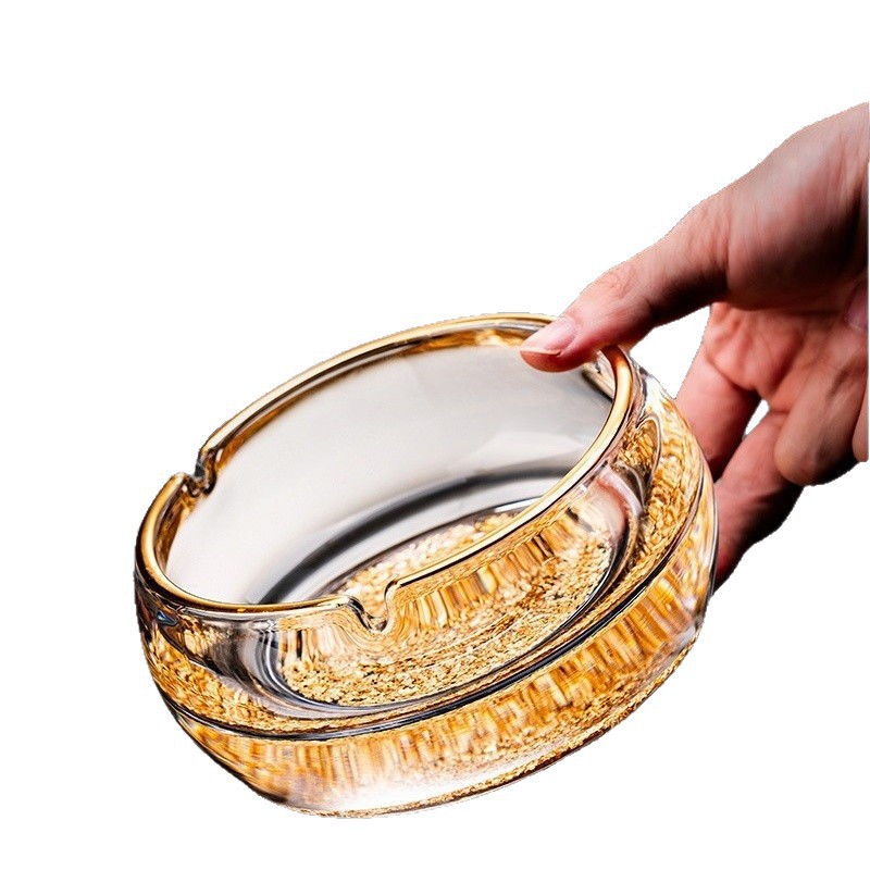 Cendrier en verre cristal de style européen haut de gamme