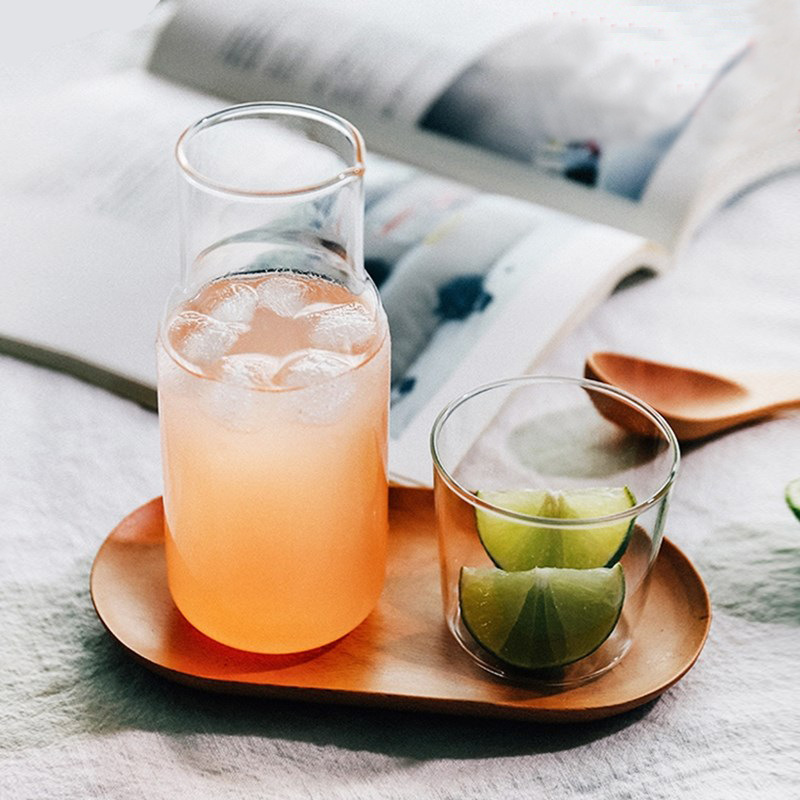 Bouilloire froide domestique en verre à haute teneur en borosilicate, une tasse, une tasse