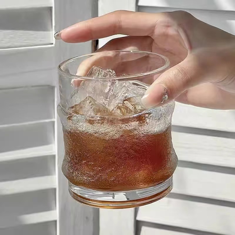 tasse à café en verre dépoli de style ins