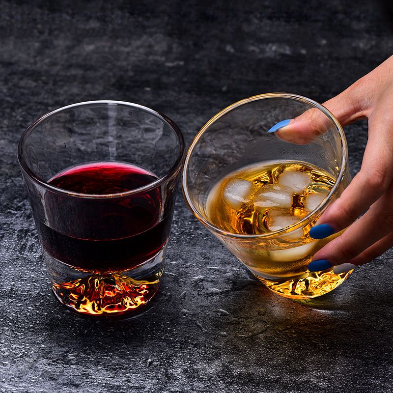 Verre à whisky en verre Mount Fuji du Japon