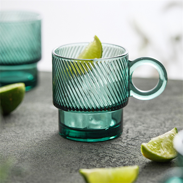 Tasse d'eau en verre de luxe légère de grande capacité