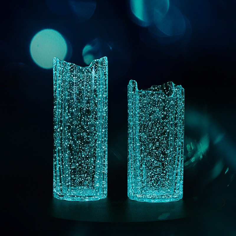 Vase en verre lumineux