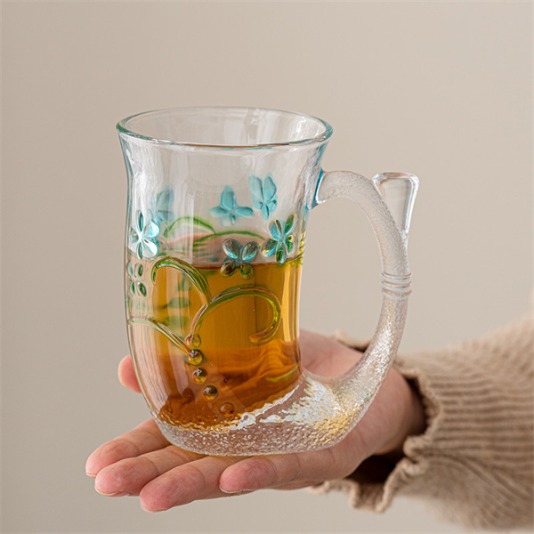 tasse à thé en verre émaillé sirène