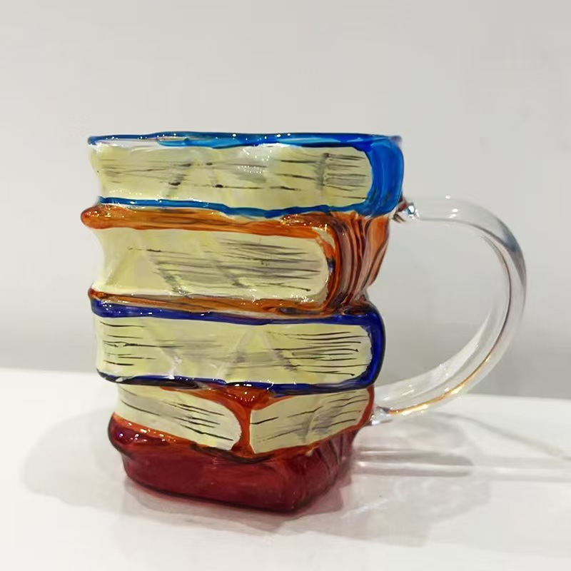 Nouveau verre de livre peint transfrontalier
