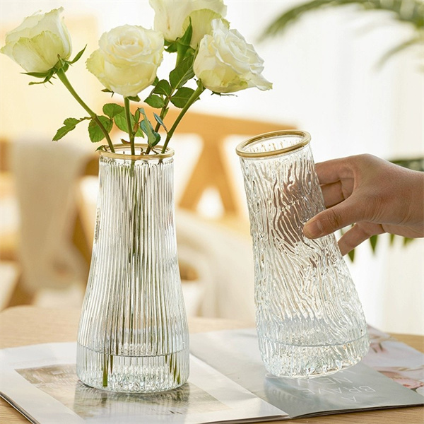 Vase en verre de luxe léger de style nordique