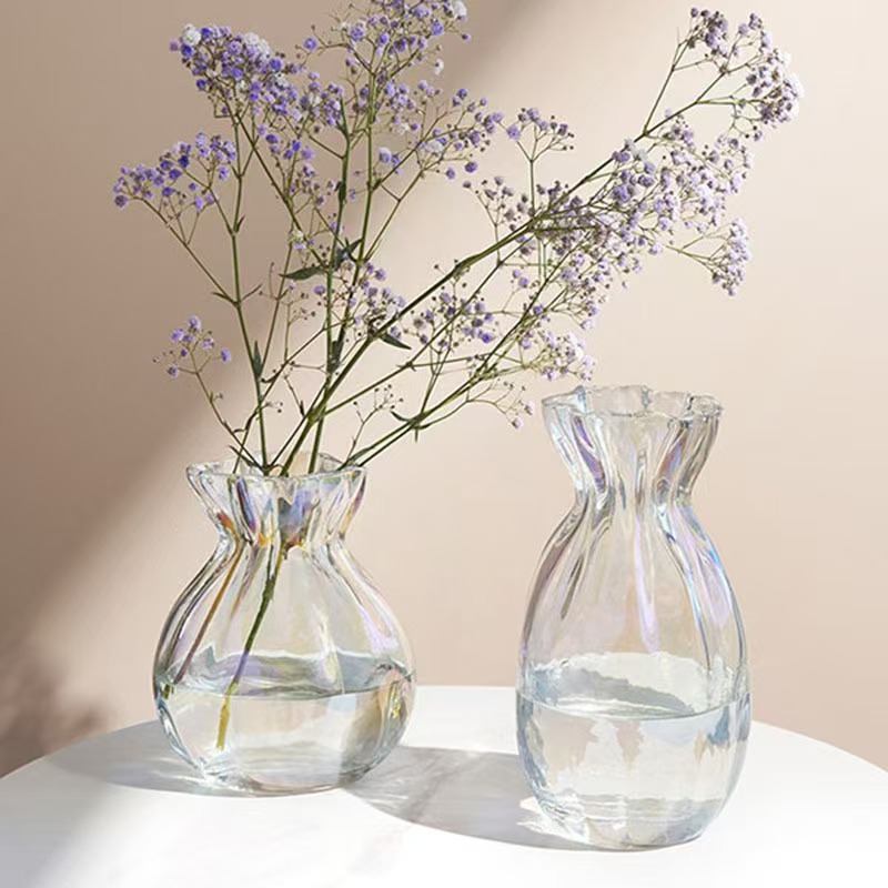 Vase en verre transparent de style français populaire